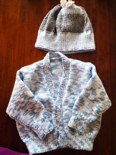 Sweater (Jumper) by Joycie,  Hat by Mary 